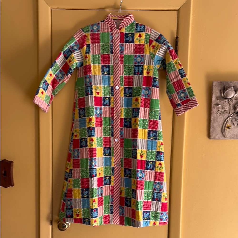 Colorful Patchwork Long Coat